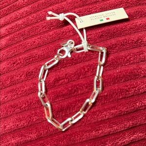 Sterling Silver Plated Chain Bracelet